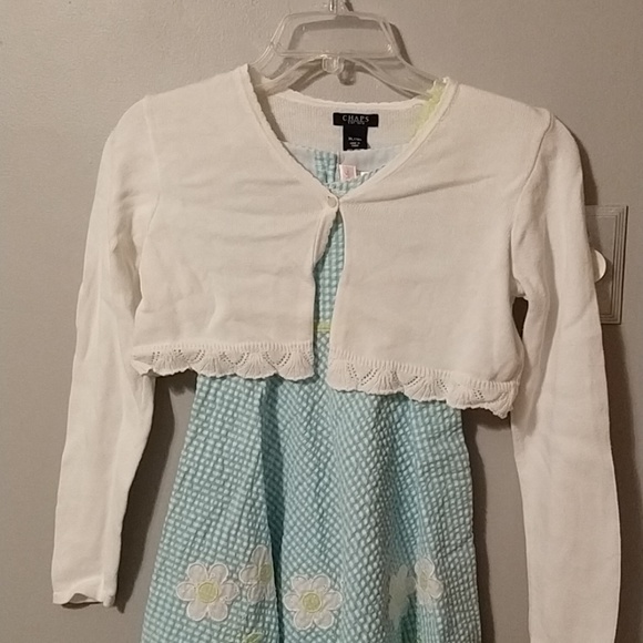 Girls Chaps white shrug sweater - Picture 4 of 4